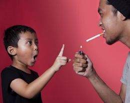 child quit smoking stop