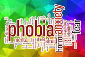 phobia treatment word on a cloud